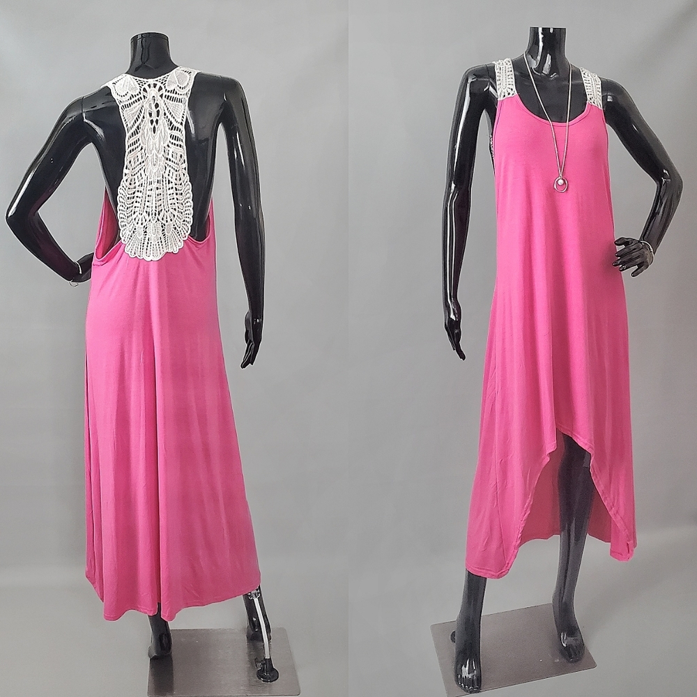 High Low Dress-Pink